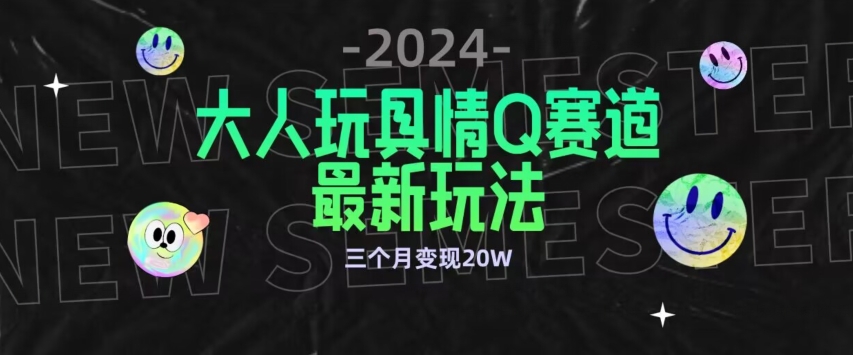 全新大人玩具情Q赛道合规新玩法，公转私域不封号流量多渠道变现，三个月变现20W