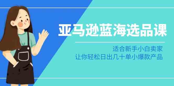 亚马逊蓝海选品课：适合新手小白卖家，让你轻松日出几十单小爆款产品